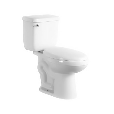 High end modern bathroom water closet sanitary ware white ceramic elongated siphon flushing two piece toilet