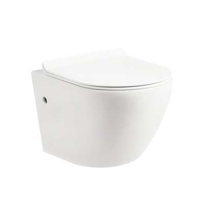 Design Economic Modern Rimless Porcelain popular Watermark Washdown wc toilet square wall hung toilet bowl