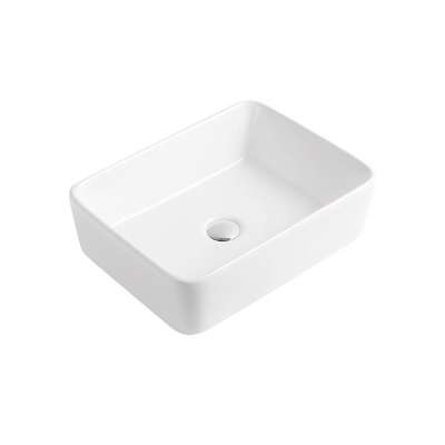 China Chaozhou factory direct price hot sale customized ceramic countertop rectangular bathroom wash basin