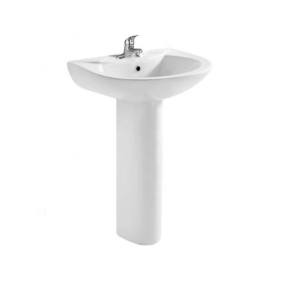 New arrival modern design commercial porcelain bathroom different size rectangular pedestal sinks ceramic basin