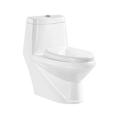 Chinese supplier chaozhou bathroom ceramic cheap washdown sanitary ware elegant design one piece WC toilet