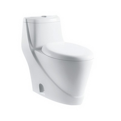 China's supply sanitary ware modern ceramic gravity flushing siphon washdown one piece toilet bowl for bathroom