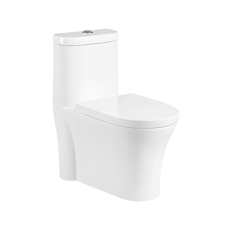 High end custom dual-flush hotel Ceramic white siphonic WC bathroom floor sanitary ware one piece toilet